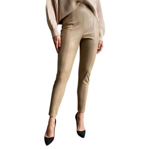 Aritzia Babaton Mace Pant Black Vegan Leather Women's 12